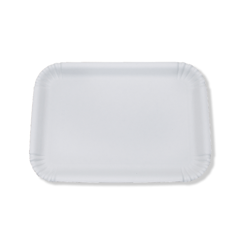 vassoio rettangolare cartone bianco alicha